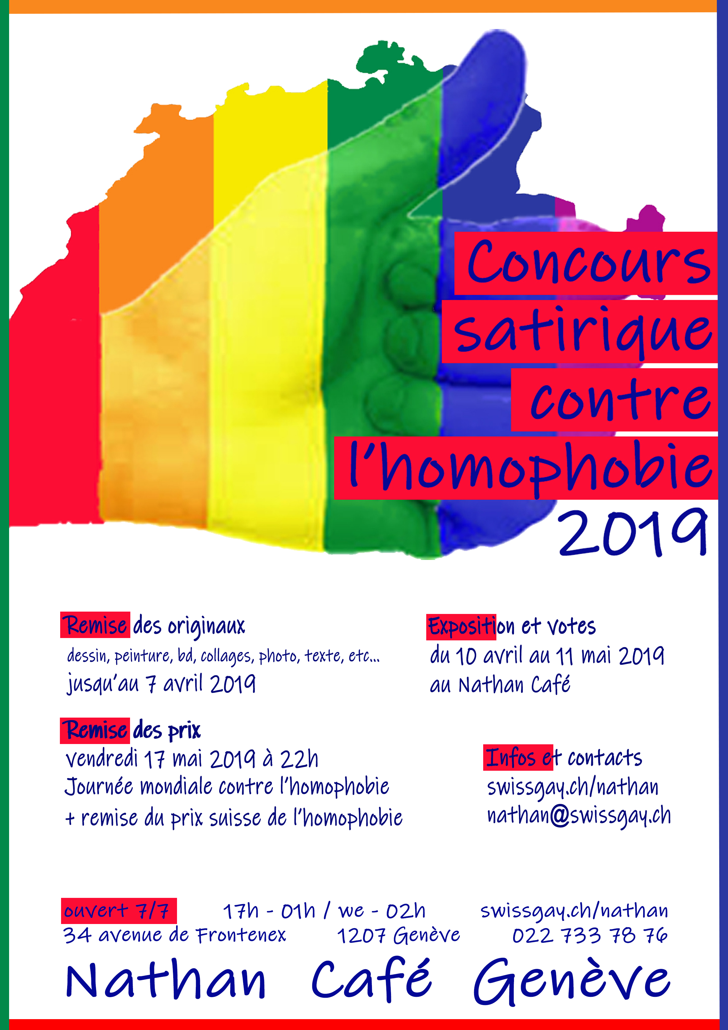 Nathan Caf Genve - Concours contre l'homophobie 2019