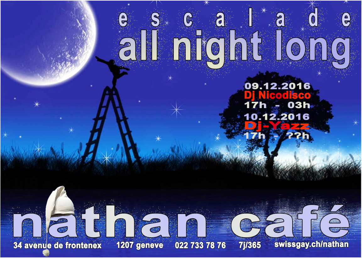 Nathan Caf Genve - Escalade "All night long" - 9 et 10 dcembre 2016