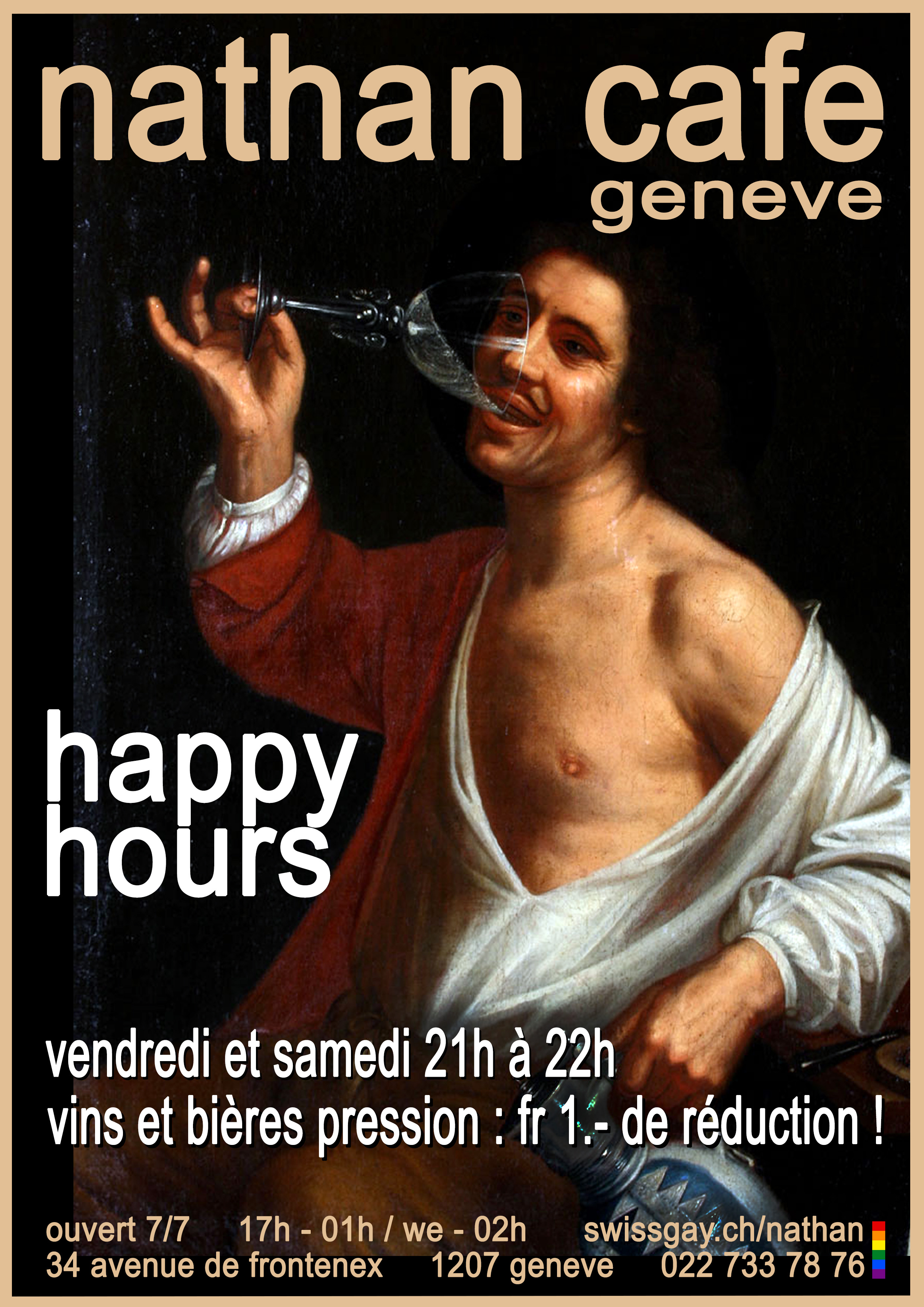 Nathan Caf Genve - Happy hours : tous les vins et bires pression, fr 1.- de rduction !